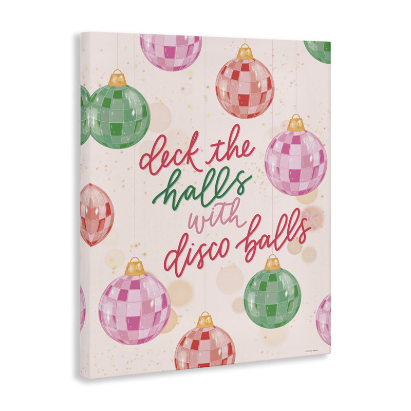 «Deck The Halls Disco Balls», art mural par Rachel Nieman, H 30 po x l 24 po