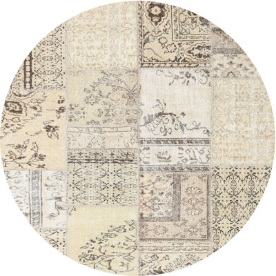 Tapis contemporain ivoire / gris