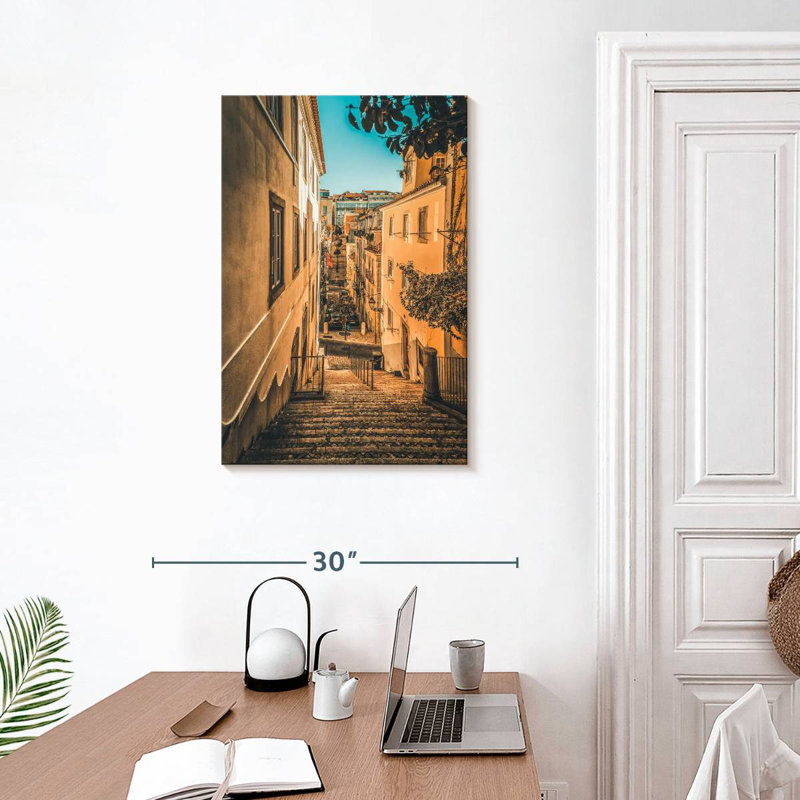 Sireci Lisbon Steep Street, 30" H x 20" W