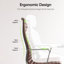 Chaise de bureau en cuir véritable avec structure et base en aluminium, chaise de salle de conférence pivotante-843969345
