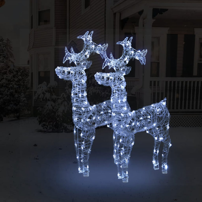Weather Resistant Acrylic Christmas Decoration, Cold White