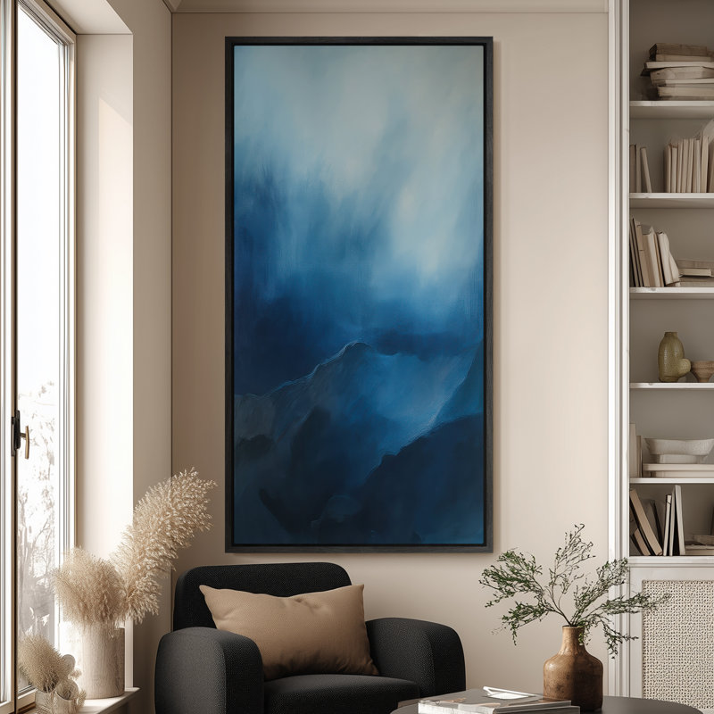 Très grand art mural rétro encadré pour art classique, H 60 po x l 30 po, Noir