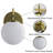 Lio 1 - Light Dimmable Iron ETL wall sconces with Round Shape Cloud Glass Shade-416420604