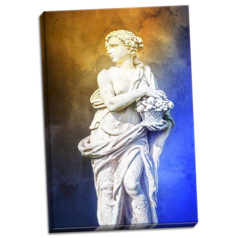 « grec lady ii », impression, H 24 po x l 16 po x P 0,75 po, Toile tendue