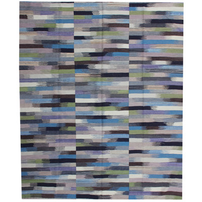 Simms Rectangle 261 cm x 286 cm Abstract Hand Woven Kilim