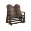 Comfo Back Outdoor Double Counter Glider-2070404993