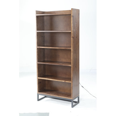 Bibliothèques en bois massif 70,9 "à 6 niveaux avec lumières DEL RVB