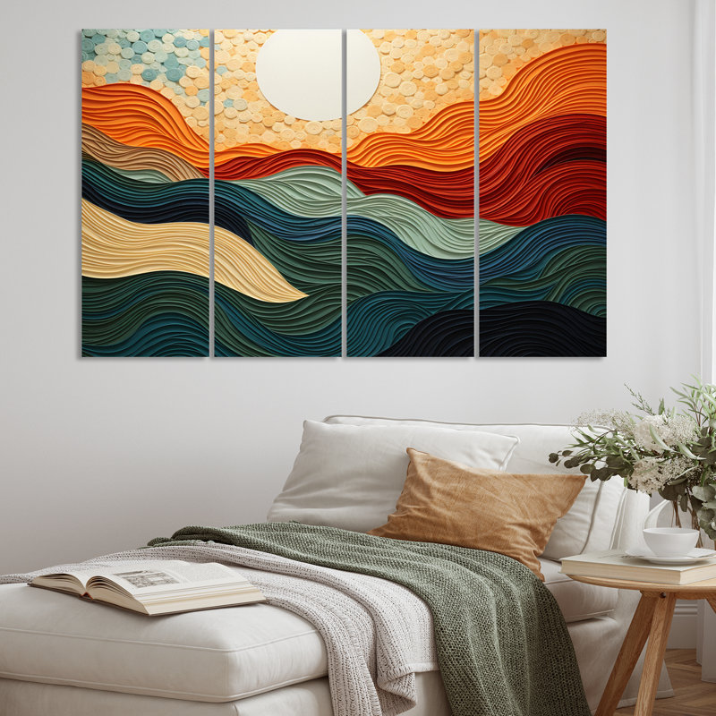 Jandreau - impression d'art mural moderne - 4 panneaux