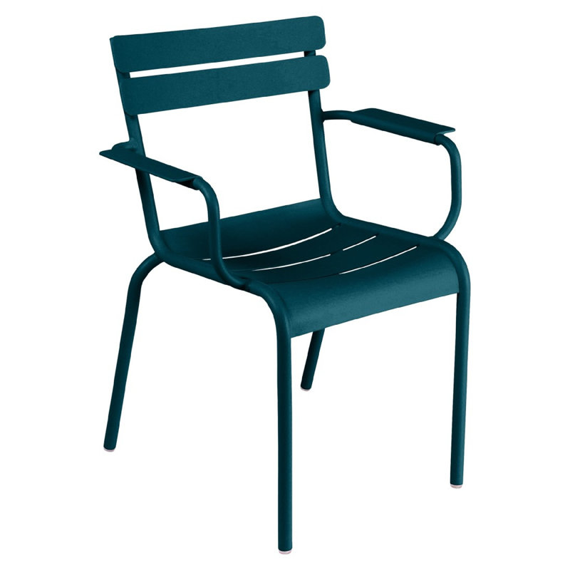 Luxembourg Outdoor Dining Armchair, Acapulco Blue