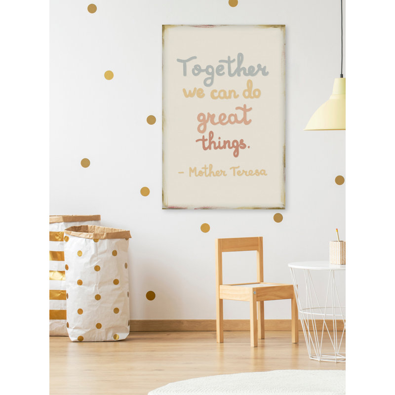 «Fulk We Can Do Great Things», reproduction sur toile tendue, H 18 po x l 12 po x P 1,5 po