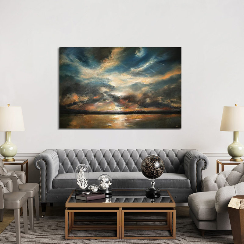 All That's Beautiful Drifts Away by Christopher Lyter - Painting on Canvas, 101.6cm H x 152.4cm W x 3.81cm D, Wrapped Canvas