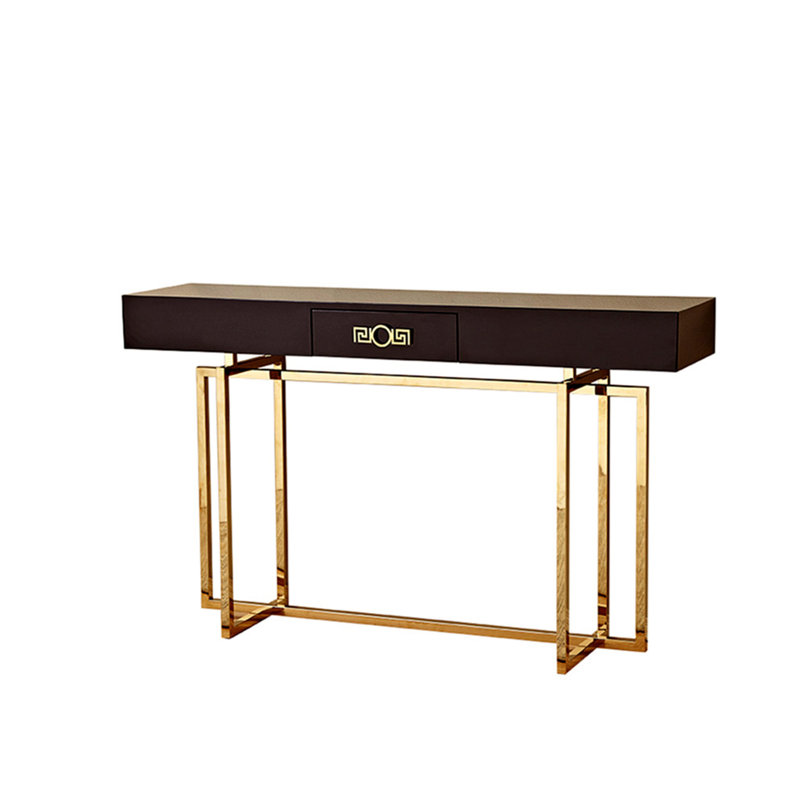 Console Modern Luxury, Noir, H 35,4 po x l 43,3 po x P 13,8 po