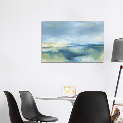 Coastal Blues 1 Piece Wrapped Canvas Painting