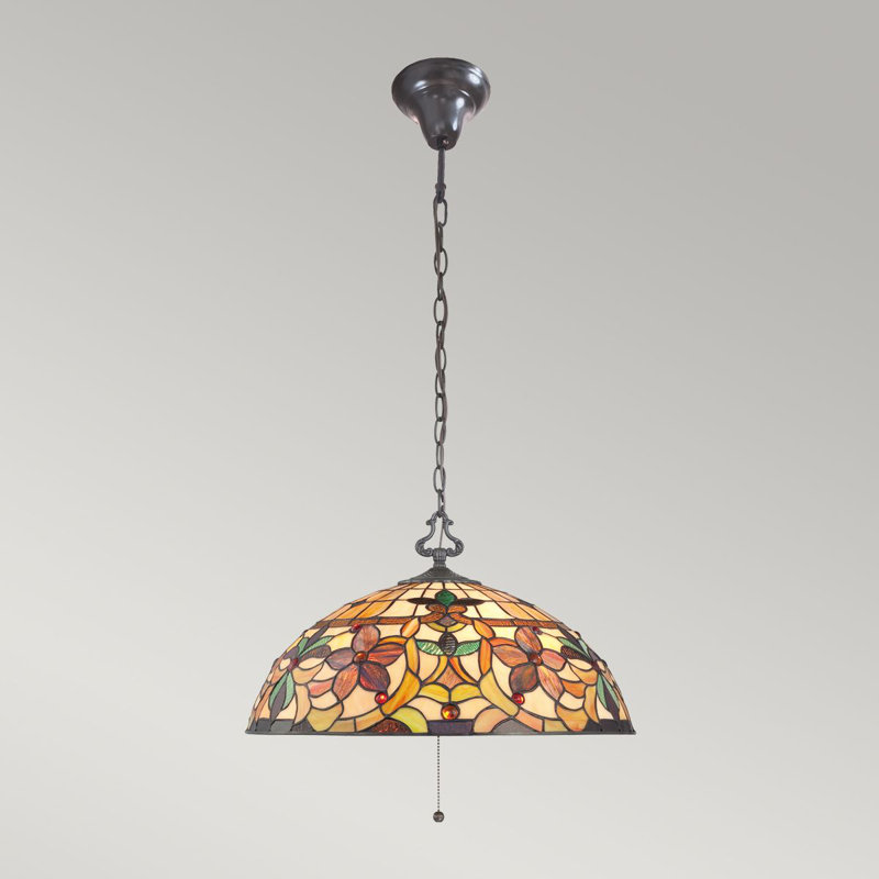 Riffe 3 - Light Vintage Bronze Dome Pendant
