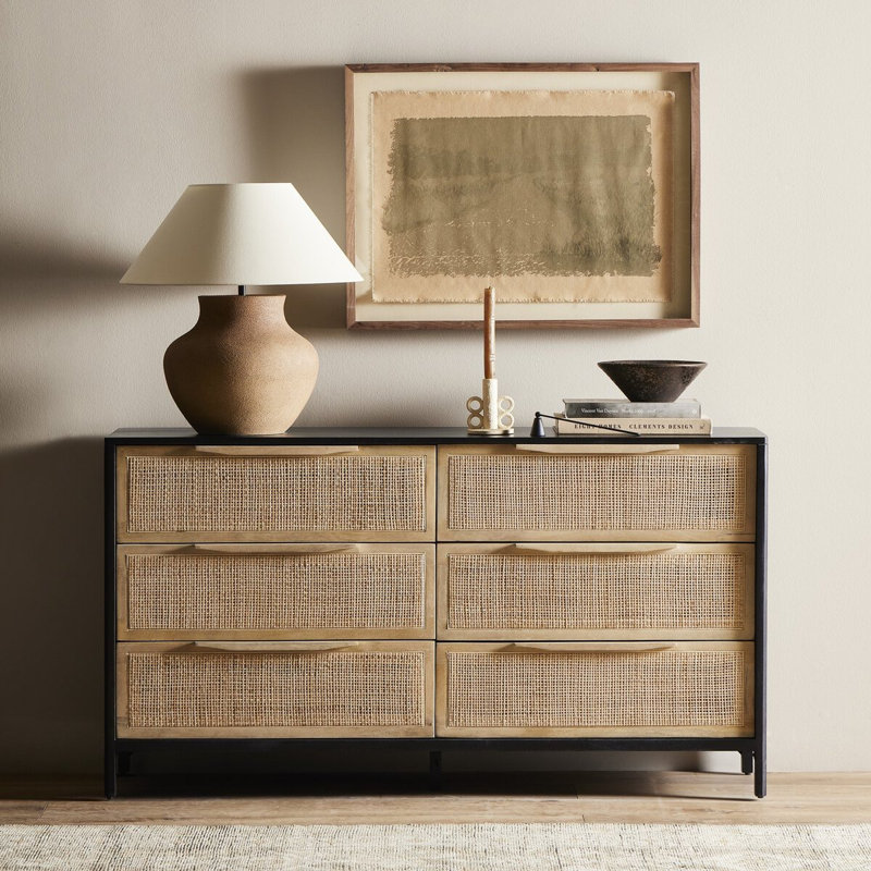 Sydney 6 Drawer Dresser, Beige