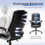 Marisol PU Leather High Back Ergonomic Executive Office Chair with Adjustable Upholstered Armrests-595216363