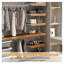 Couvre-tablettes 5 pièces à finition noyer pour supports de 30 po x 12 po, doublures en mousse PVC-129505184