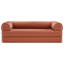 Canapé deux places en velours côtelé avec coussin moelleux-2145876290