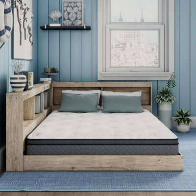 Karnova Platform Bed with Bookcase