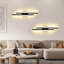2-Light 48Cm Black 3000K Flush Mounted Sconce