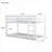 Twin Over Twin Rubber Wood Bunk Bed - Low Height with Ladder, No Box Spring Needed, White-815149232