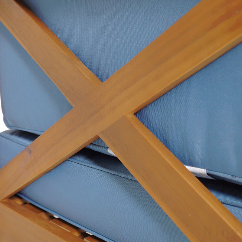 Banc de coin gauche X-Back, bleu, Bleu