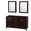 Sheffield 60" Double Bathroom Vanity Base Only-31336897