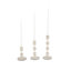 Ensemble de chandelles de table en aluminium 3 pièces Brenner-1573295028