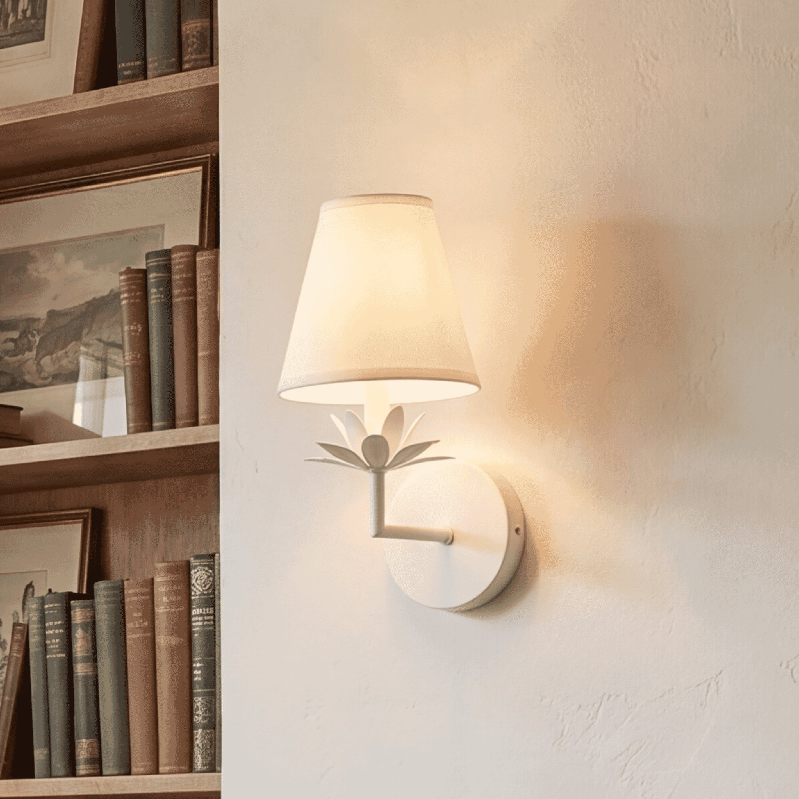 Idalia Single Light Dimmable Armed Sconce, Black