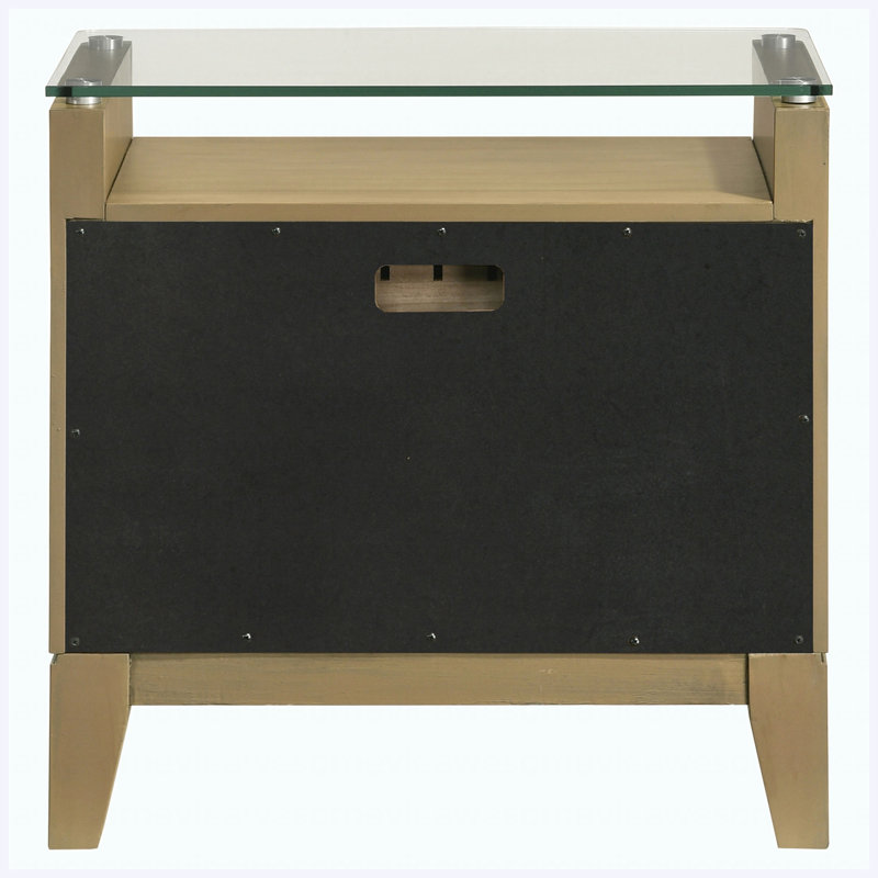 Table de chevet 2 tiroirs Natural Pine