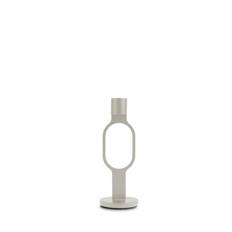Qui y va? Porte-bougie H 7 po x l 2 po, Mastic