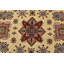Tapis oriental en laine beige noué à la main 8 pi 9 po x 11 pi Kazak Kazak