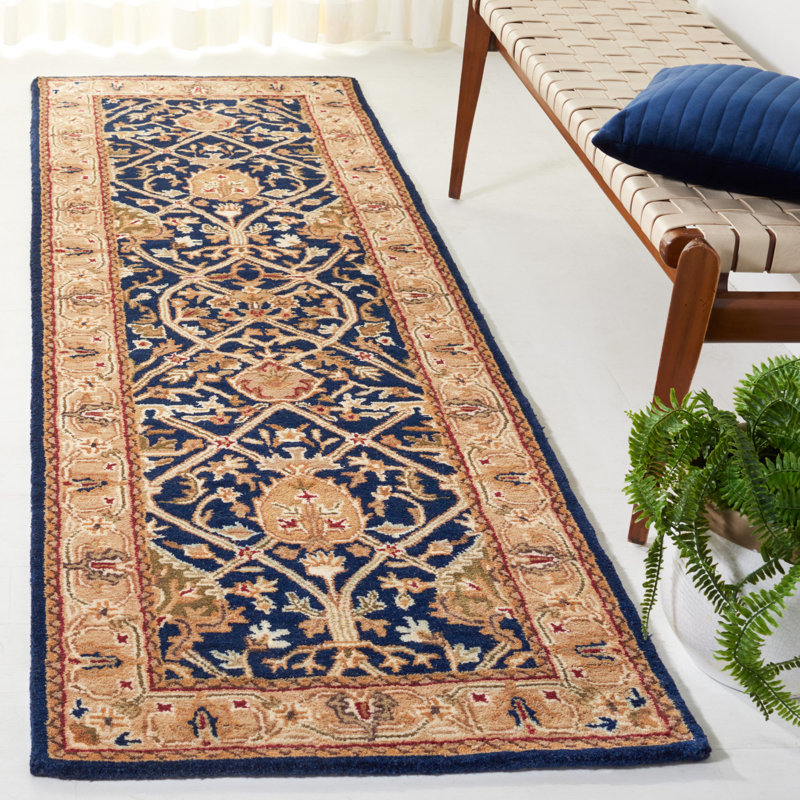 Evie Hand Tufted New Zealand Wool Oriental Rug, Runner 2'6" x 8'