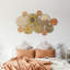 11 pièces Boho décoration murale panier panier décoratif tissé Bulrush Art déco ronde maison de campagne paniers suspendus pour la cuisine Rustic Home Summer Decorations, multi tailles (vif)