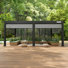 FlexPatio 20 Ft. W X 13 Ft. D Power+ Pro Pergola W/ Motorized Roof + 3-Side Shades & 1-Side Shutter Wall