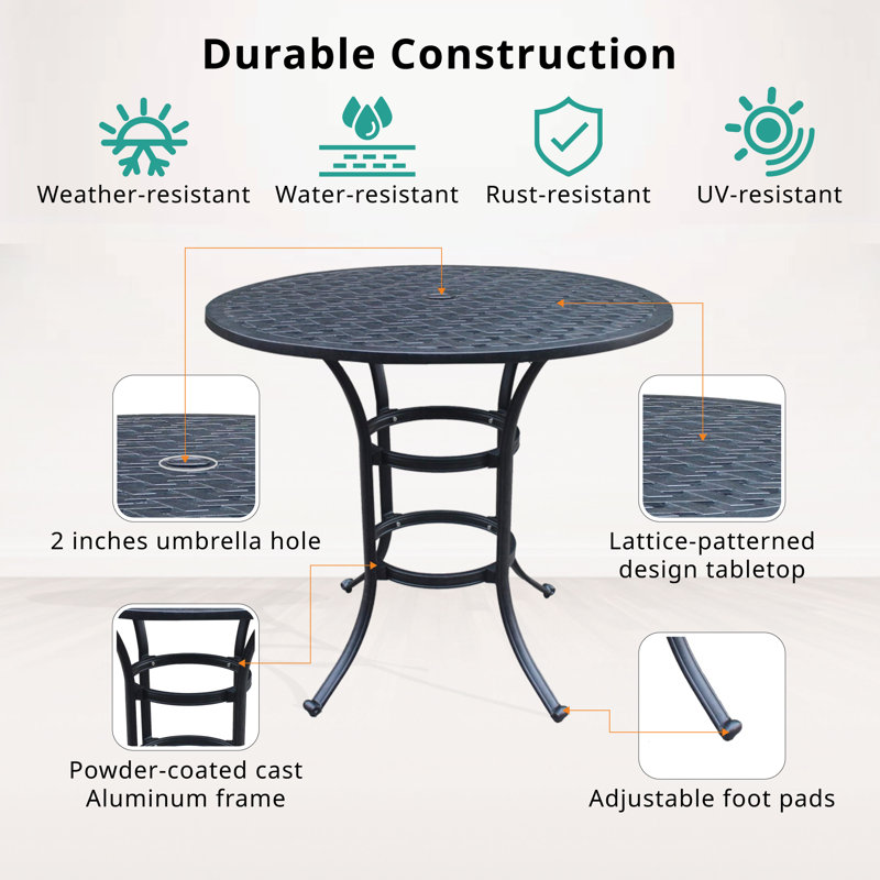 Table de comptoir ronde 42 po