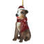 Sculpture Pitbull Holiday Dog