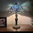 Varley Tiffany Table Lamp Blue Stained Glass Dragonfly LED Bulb Included 12"W*12"D*19"H