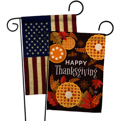Drapeau de jardin en polyester 2 côtés 1 pi 5 po x 1 pi
