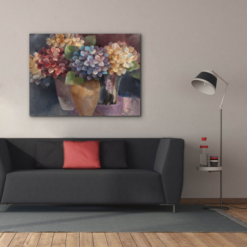 Toile épique Graffiti «Perfectly Mauve» par Albena Hristova, 54 po x 40 po