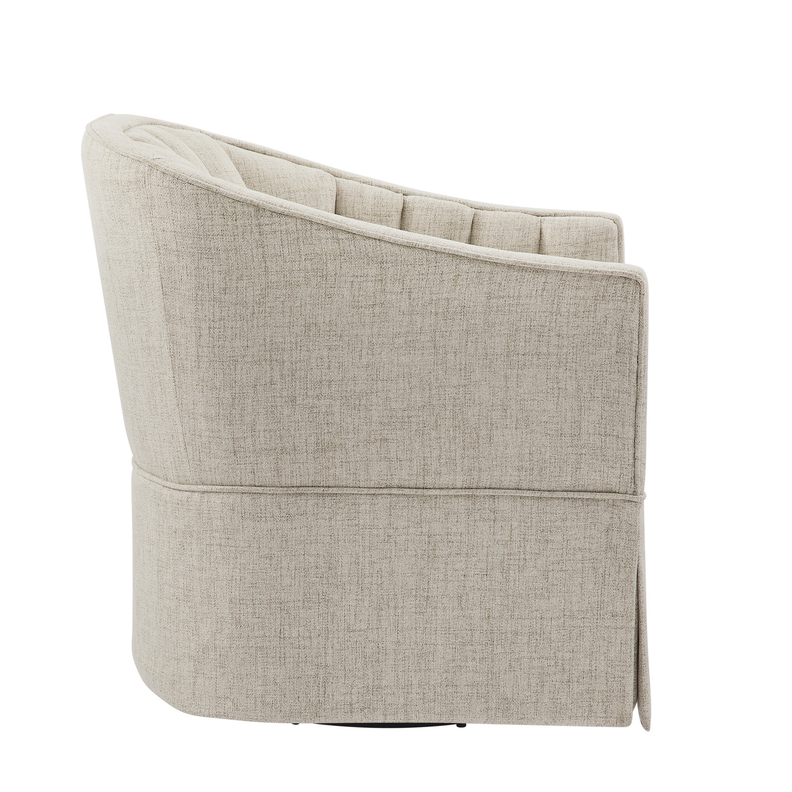 Milnor Swivel Accent Chair, Ivory
