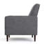 Fauteuil inclinable manuel capitonné à boutons-1752337407