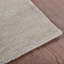 Tapis Manns en laine tissée à la main, écologique - 90 x 150 cm, rectangulaire, beige, uni, épais et à poils longs, antidérapant, idéal pour le salon et la chambre.-24442637-130704261