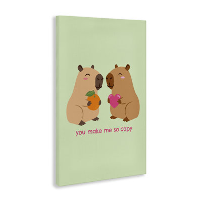 You Make Me So Capy Canvas, design by Emily Dumas
