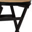 Amoret Solid Wood Top Metal Base Writing Desk