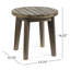 Table d'appoint 16 po en bois au fini rustique, style extérieur Endurance, Vibe-1699052287