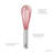 Tovolo 9-Inch Beat Whisk with Silicone-Coated Wires for Sauces and Non-Stick Cookware, Cayenne-97920986