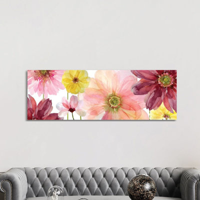 Pop Of Pink II by Carol Robinson - Panoramic Print on Canvas