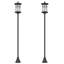 Lampadaire solaire d'extérieur 72 "à DEL 72" IP44, paquet de 2