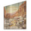 Canyon Winter Scenery I - Canyon, art mural sur bois de pin naturel-232354943